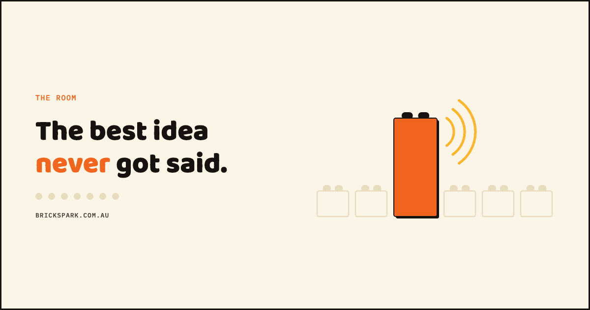 The best idea in your last meeting never got said — Brick Spark article cover